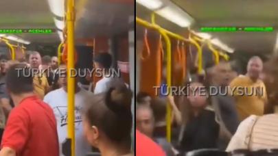 Bursa'da metroda yer kavgası