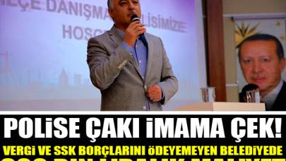 Polise çakı imama çek