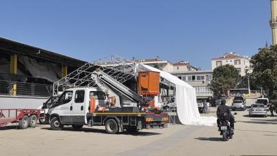 Bursa'da branda kurarken 5 metreden yükseklikten düştü: 28 yaşındaki işçi ağır yaralandı