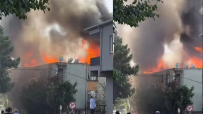 Son dakika: Ataşehir'de korkutan yangın