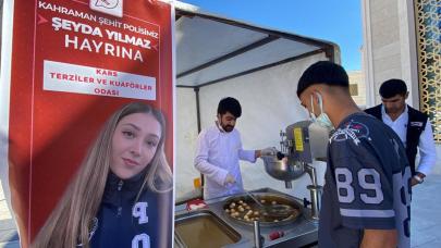 Kars'ta şehit polis Şeyda Yılmaz için lokma döktürdüler