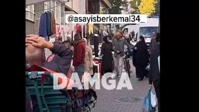 Hastaya giden ambulans semt pazarı nedeniyle zor anlar yaşadı!