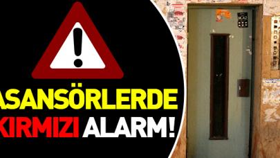 Asansörlerde kırmızı alarm