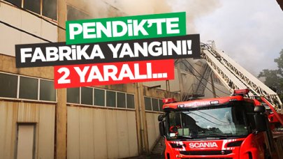 Pendik'te fabrika yangını