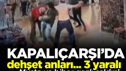 Kapalıçarşı'da baba ve oğula biber gazlı, muştalı saldırı: 3 yaralı