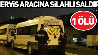 Üsküdar'da okul servisine silahlı saldırı