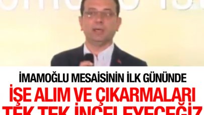 Ekrem İmamoğlu mesaisinin ilk gününde konuştu: Şeffaf bir İstanbul olacak