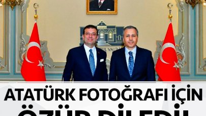 Atatürk fotoğrafı için özür dilendi