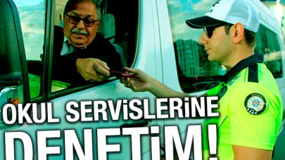 Okulların ilk gününde servislere denetim