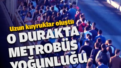 Altunizade metrobüs durağında yoğunluk