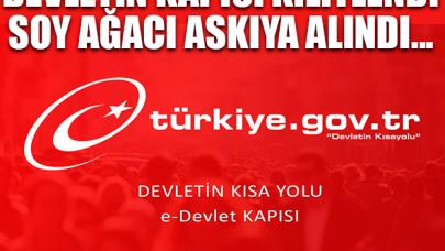 Devletin elektronik kapısı kilitlendi! Soy ağacı sorgulama askıya alındı