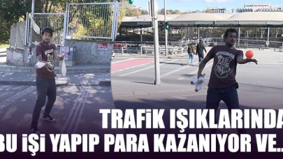 Brezilyalı Juan trafik ışıklarında para kazanıp Türkiye'yi geziyor