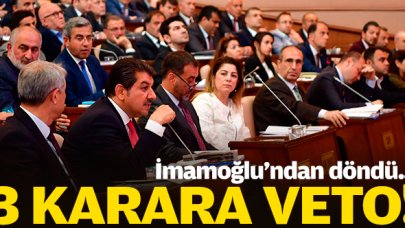 İBB Meclisi'de 3 karara veto