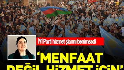 Menfaat değil hizmet için!