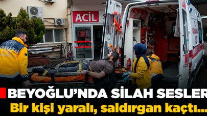 Beyoğlu'nda silahlı saldırı