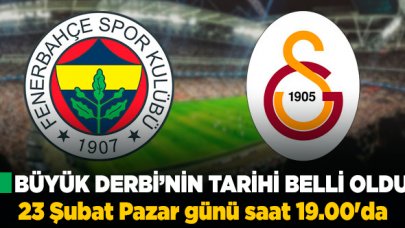 Fenerbahçe - Galatasaray derbisinin tarihi belli oldu