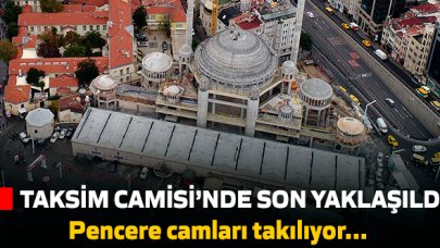 Taksim cami inşaatında sona yaklaşıldı