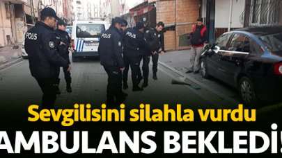 Sevgilisini silahla vurdu, başında bekledi!