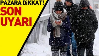 Pazar günü kar yağacak mı! Son uyarı verildi