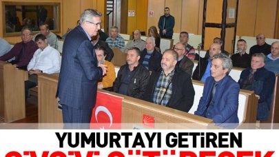 Yumurtayı getiren civcivi götürecek