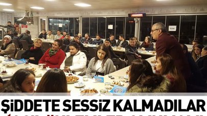 Büyükçekmece şiddete sessiz kalmadı