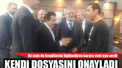 Kendi dosyasını onayladı!