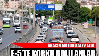 E-5'te korku dolu anlar