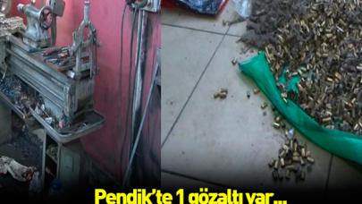 Pendik'te tabanca imalathanesine baskın