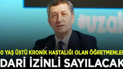 60 yaş üstü kronik hastalığı olan öğretmenler idari izinli sayılacak