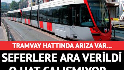 Edirnekapı'da tramvay arızası: Seferlere ara verildi