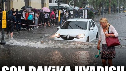 İstanbul için pazartesi günü yağmur uyarısı