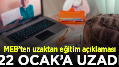 MEB açıkladı: Uzaktan eğitim 22 Ocak'a uzadı