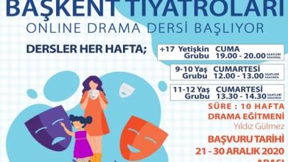 Başkent Tiyatroları online drama derslerine başlıyor