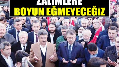 Zalimlere boyun eğmeyeceğiz