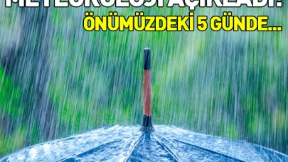 Önümüzdeki beş gün hava nasıl olacak! Meteoroloji açıkladı