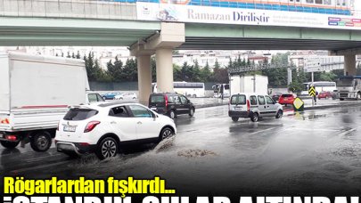 Rögarlardan su fışkırdı