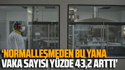 'Normalleşmeden bu yana vaka sayısı yüzde 43,2 arttı'