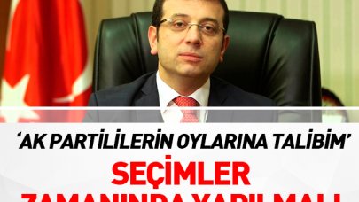 Seçimler zamanında yapılmalı