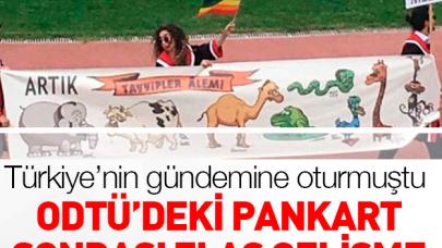 ODTÜ'de açılan pankart için 4 tutuklama