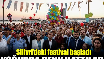 Silivri yoğurda renk kattı