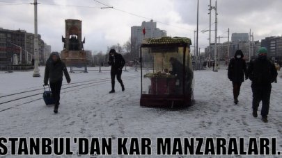 İstanbul'da kar manzaraları