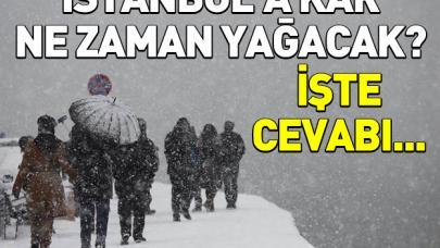 İstanbul'a kar ne zaman yağacak! İşte cevabı...