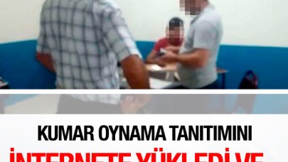 Kumar oynama makinesi tanıtımına gözaltı