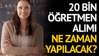 MEB sözleşmeli 20 bin öğretmen alımı ne zaman yapılacak? Binlerce aday sabırsız