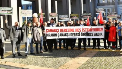 Çanakçı halkından 5'inci HES'e tepki: Kanser gibi derelere yapıştınız