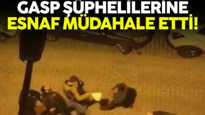 Kadıköy'de gasp şüphelilerine esnaf müdahalesi