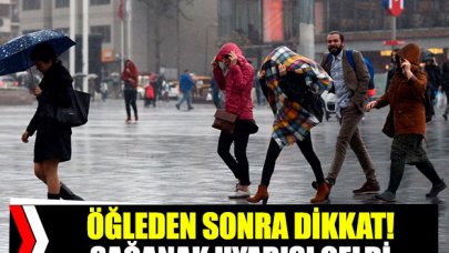 Dışarı çıkacaklar dikkat! İstanbul için sağanak yağmur uyarısı