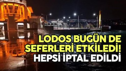 Lodos deniz ulaşımını etkiledi! Seferler iptal edildi