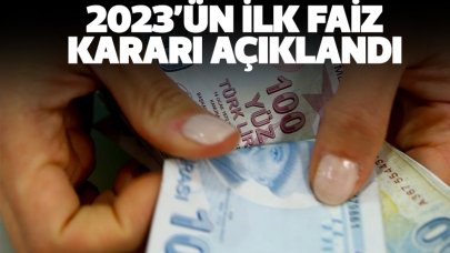 Merkez Bankası 2023 yılının ilk faiz kararını açıkladı