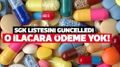 SGK ilaç listesinde değişiklik! O ilaçların bedeli karşılanmayacak